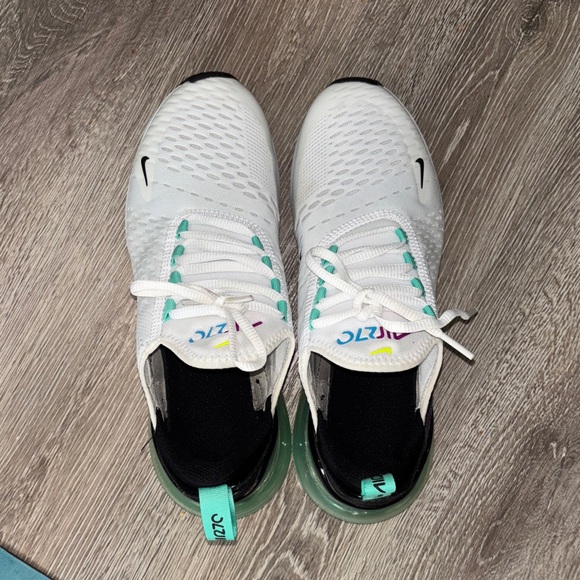 Nike White and Teal Sneakers - Picture 1 of 6